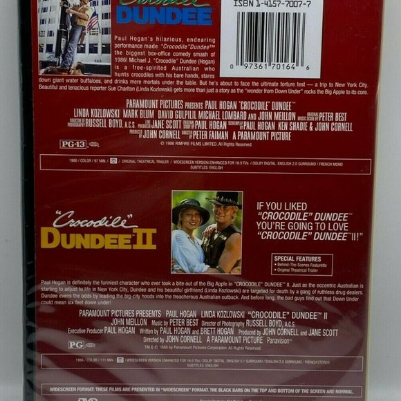 Crocodile Dundee / Crocodile Dundee II Double Feature [DVD] New - Picture 3 of 4